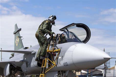 First Of 36 Saab F 39E Gripen Fighter Aircraft Arrives In Brazil