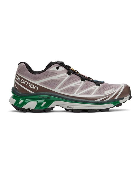 Salomon Purple And Green Xt 6 Advanced Sneakers For Men Lyst Canada