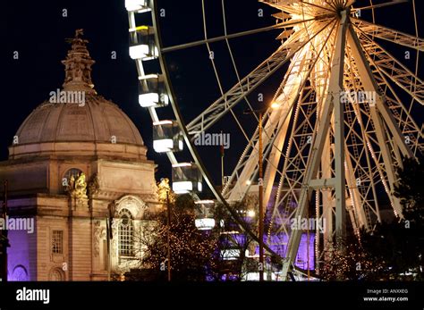 Winter Wonderland City Hall Cardiff Stock Photo Alamy