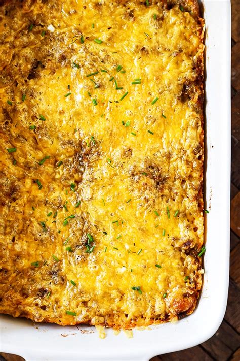 Easy Sausage And Cheese Breakfast Casserole