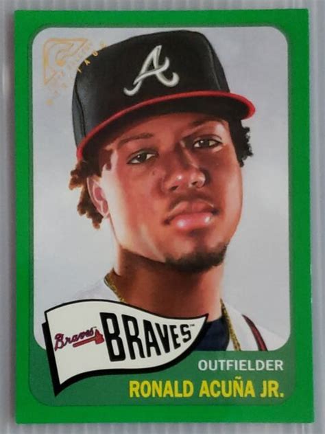 2019 Topps Gallery Heritage Green HT 4 Atlanta Braves 250 For Sale