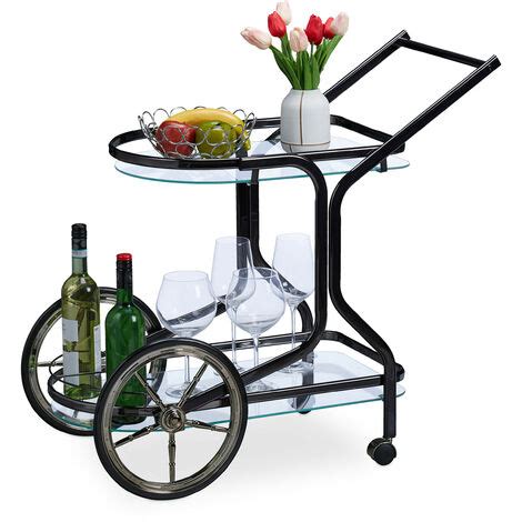 Relaxdays Carrito Cocina Con Ruedas Camarera Con Baldas X X