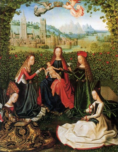 Virgin Among Virgins In The Rose Garden Master Of Saint Lucy Legend