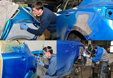 Impact débosselage sans peinture d une carrosserie