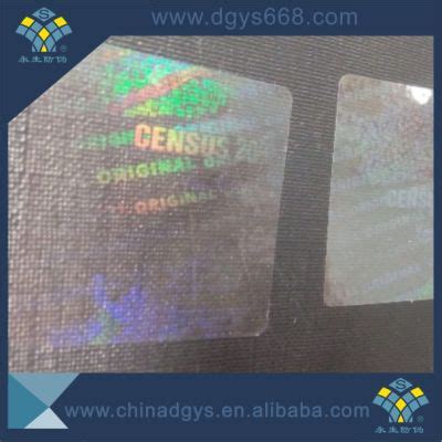 Custom Driver License Transparent Laser Sticker Hologram Lamination