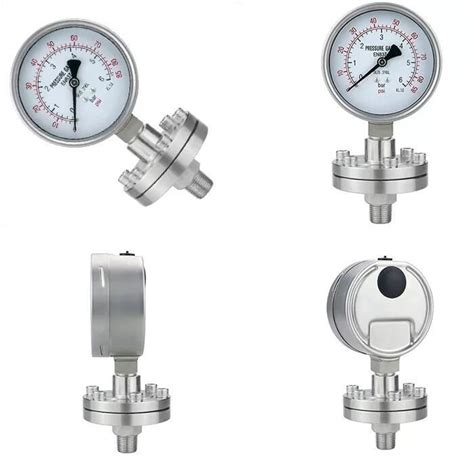 China Custom Npt Bsp Stainless Steel Diaphragm Pressure Gauge