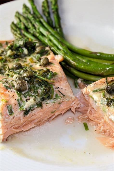 Sous Vide Salmon With Caper Sauce Recipe Sous Vide Recipes Salmon