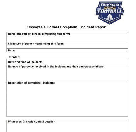 Useful Employee Incident Report Templates Writing Word Excel Format