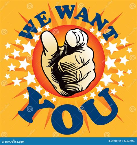 We Want You Stock Vector - Image: 42222215