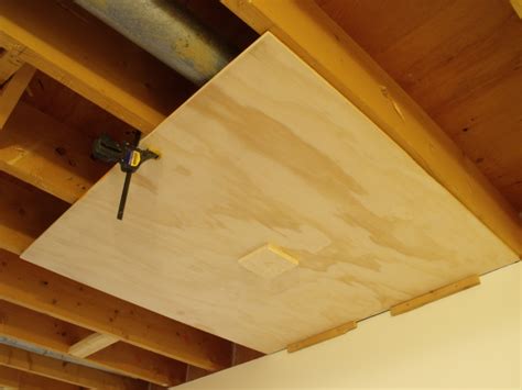 Plywood Ceiling Installation