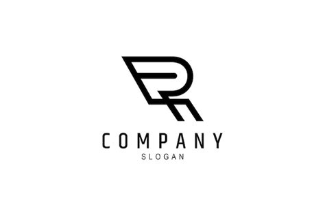 Premium Vector Abstract R Letter Logo Design With Line Art Design Style