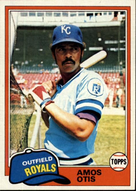 Topps Kansas City Royals Baseball Card Amos Otis Ebay