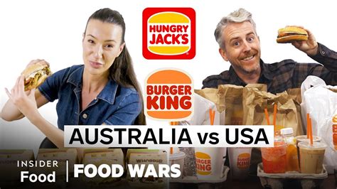 Australia Vs Us Hungry Jacks And Burger King Food Wars Insider Food Youtube