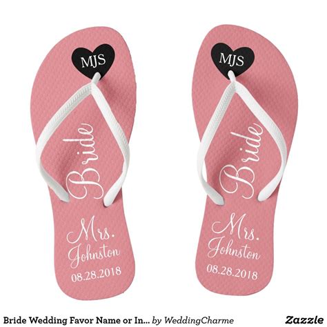 Braut Gastgeschenk Hochzeits Name Oder Badesandalen Bride Flip Flops Bachelorette Party Bride