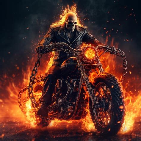 Premium AI Image | a poster for a zombie apocalypse with a motorcycle on the back.