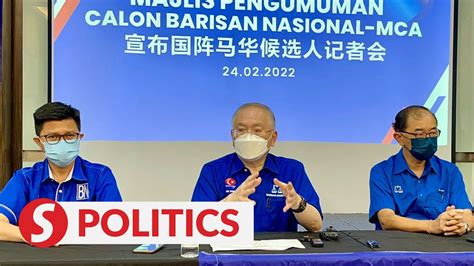 Johor Polls Mca Announces Names Out Of Candidates Video