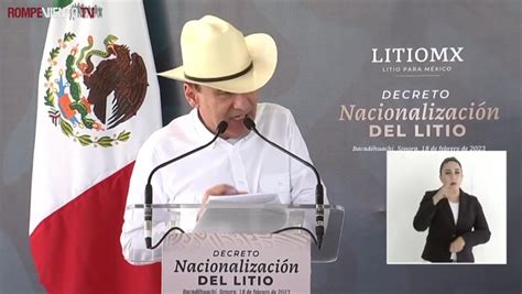 Decreto Sobre Nacionalizaci N Del Litio Lopez Obrador Raquel