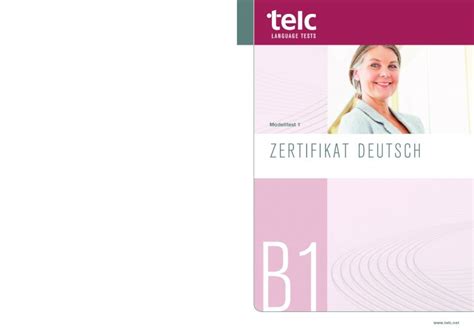 PDF Modelltest 1 ZERTIFIKAT DEUTSCH B1 PDF File B1 ZERTIFIKAT