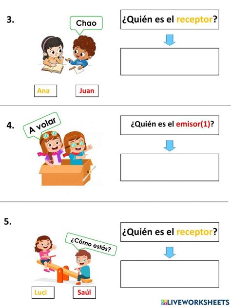 Emisor Y Receptor Worksheet Em 2024