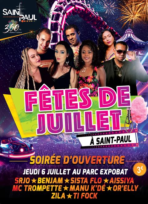 Soirée d ouverture au Parc Expobat 6 juillet Ville de Saint Paul