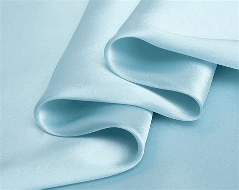 Sky Blue Color Silk Satin Fabric For Wedding Evening Dress Shirts