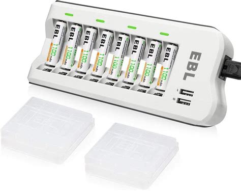 Ebl 808u Akku Ladegerät Mit Aa Aaa Ladegerät Mit 8 Aaa 1100mah Amazonde Elektronik And Foto