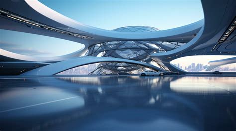 Visualizing Futuristic Architecture With An Abstract 3d Render Check