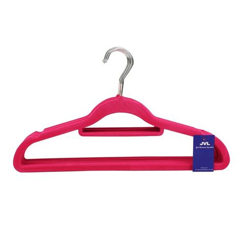 Pk Small Soft Touch Clothing Hangers Pink Jvl Homeware Solutions