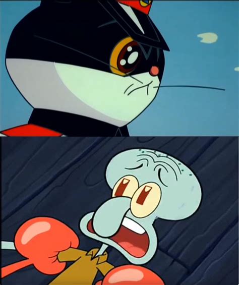 Black Cat Sheriff Is Angry After Squidward By Challenger153 On Deviantart
