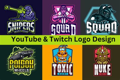 Design Amazing Youtube Twitch Logo With Free Banner Or Overlay By