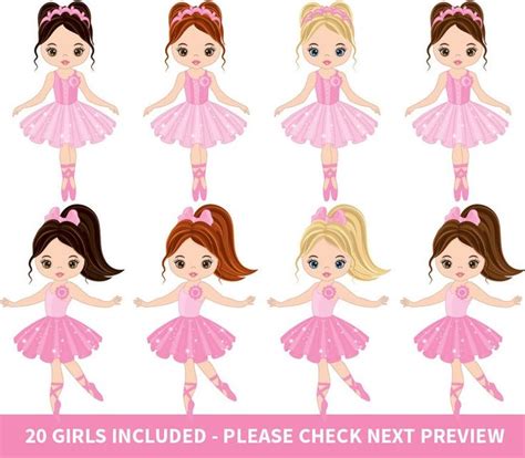 Ballerina Clipart Vector Ballerina Clipart Ballet Clipart Ballerinas