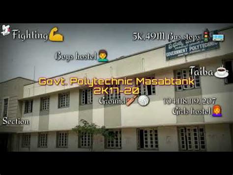 Govt Masabtank Polytechnic College YouTube