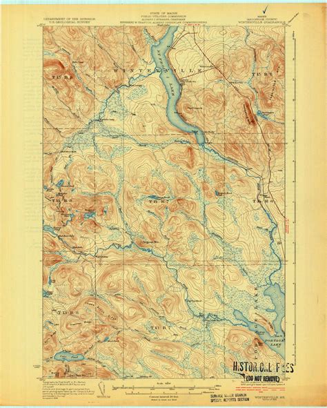 Winterville Maine 1931 1931 USGS Old Topo Map Reprint 15x15 ME Quad