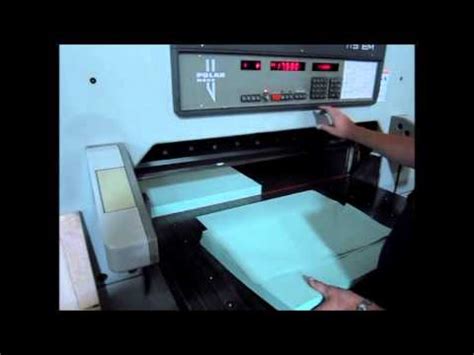 Polar 115 EMC Programmable Paper Cutter YouTube