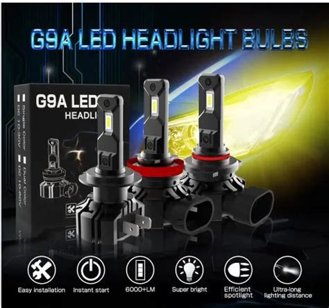 G View GS 7035 Chip Prado Headlights H7 LED High Lumen G9A H8 H11