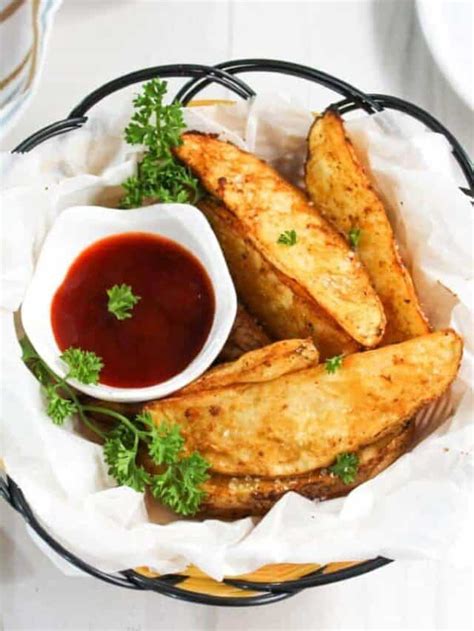 Air Fried Potato Wedges Little Bit Recipes