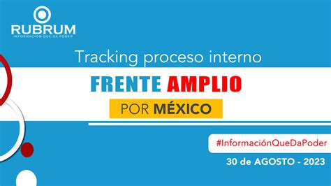 Tracking Proceso Interno De Frente Amplio Por México 30 De Agosto 2023 Rubrum