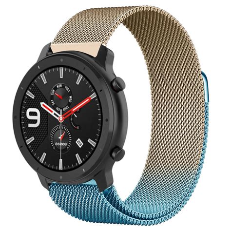 Correa Milanese Xiaomi Amazfit Gtr Azul Oro Correasmartwatch Es