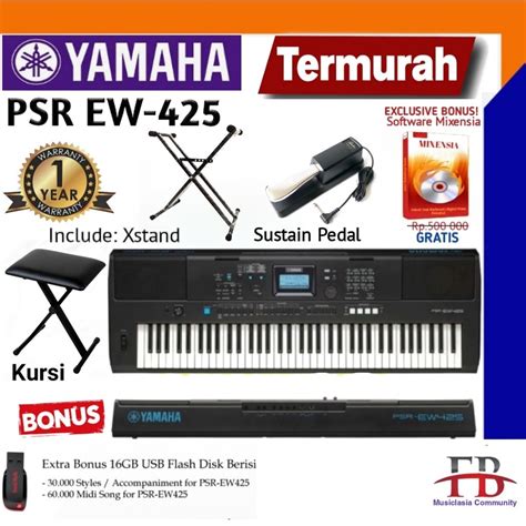 Jual Keyboard Yamaha Psr Ew Psrew Psr Ew E W Psre