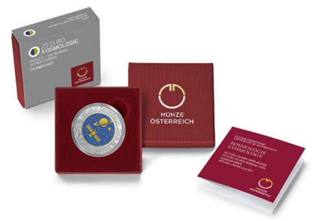 Österreich 25 Euro Niob Kosmologie 2015