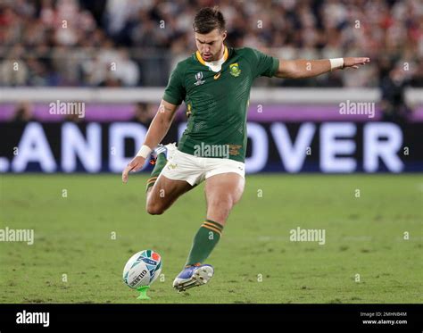 South Africa S Handre Pollard Kicks A Second Penalty During The Rugby