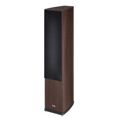 Brown Black Wooden Heco Victa Prime Three Way Floorstanding Speaker