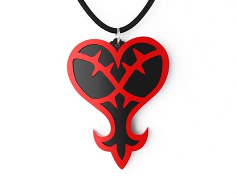 Kingdom Hearts Heartless Emblem Pendant Or Key Chain