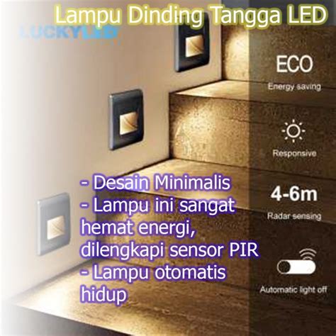 Jual Lampu Tangga Dinding Tanam Led Outdoor Waterproof Stairs Step