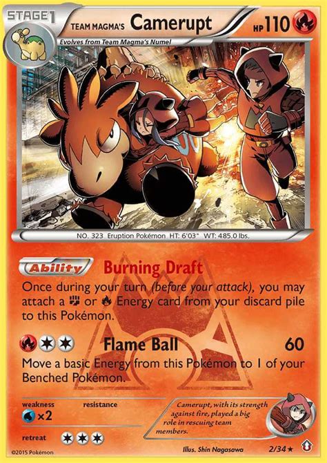 Team Magma S Camerupt Dc Pok Mon Card Database Pokemoncard