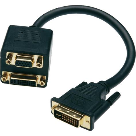 Adaptateur Dvi Male Vers Vga Femelle Et Dvi Femelle