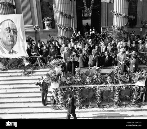 President Franklin D Roosevelt And Mrs Eleanor Roosevelt With