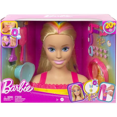 Barbie Deluxe Styling Head With Colour Reveal Accessories Big W