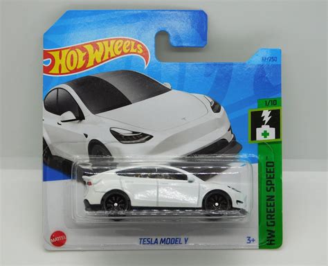 Hot Wheels Tesla Model Y White Rare Miniature Collectible Model Geschenk WORLDWIDE Shipping
