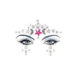 Amazon Neva Nude Luna Crystal Jewel Face Crystal Sticker Gems